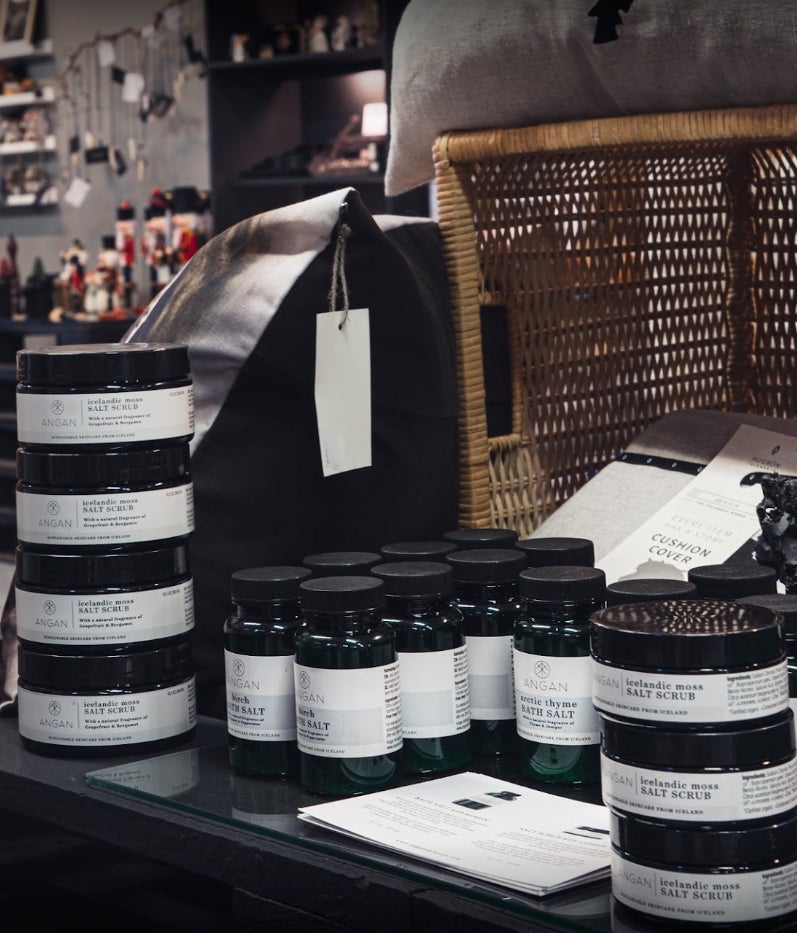 You can buy locally-made natural skin-care products at UNA Local Product.