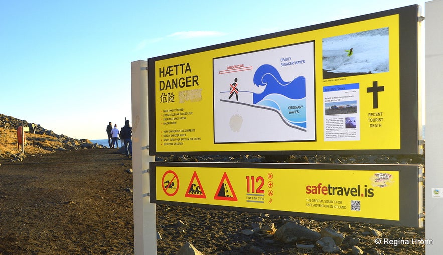 Extremely dangerous Waves by Reynisfjara and Kirkjufjara black Beaches in South-Iceland!