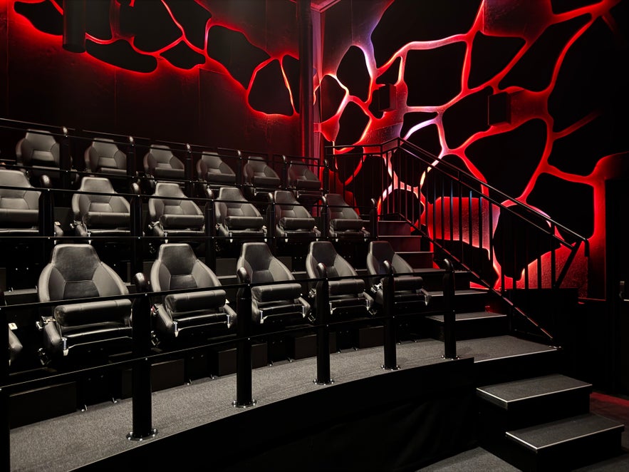 Volcano Express offers motion seating that is modeled after actual tectonic activity!