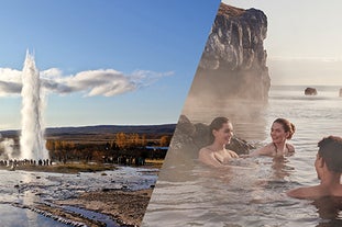 Unwinding in the warm waters of the Sky Lagoon