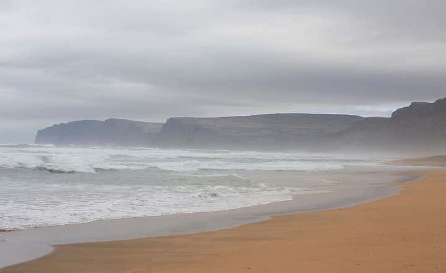 Raudasandur is the longest beach in the Westfjords.