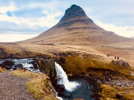 Mount Kirkjufell is one of the highlights of the Snaefellsnes Peninsula tour.