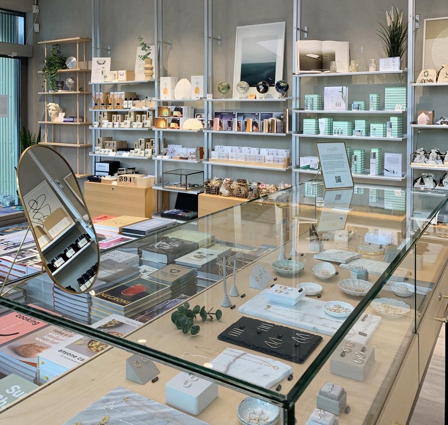 At Nomad, you’ll find Icelandic products such as handmade jewelry, local skin care products, and books intertwined with Polaroid cameras and toys! At Nomad, you’ll find Icelandic products such as handmade jewelry, local skin care products, and books intertwined with Polaroid cameras and toys!