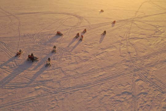 Snowmobile Tour on Langjokull Glacier from Gullfoss Waterfall