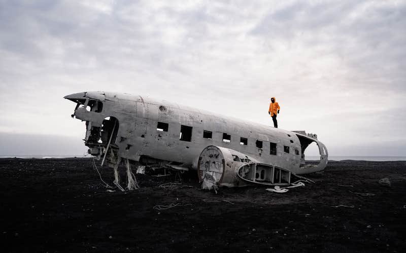 Quad-Tour zum Flugzeugwrack an der Südküste vom Myrdalsjökull-Gletscher aus