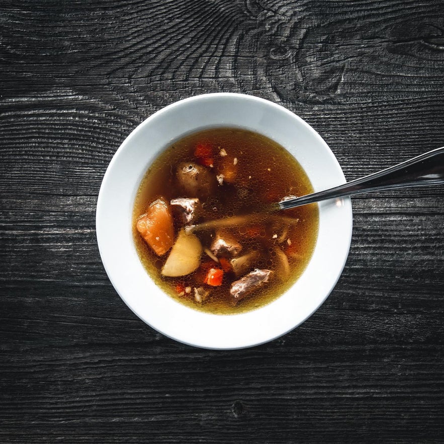 Snjófell's menu includes staples of Icelandic cuisine, including the famed Icelandic meat soup.