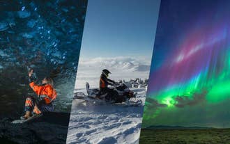 This guided tour in Iceland combines an ice cave, snowmobile ride, and the elusive aurora borealis.