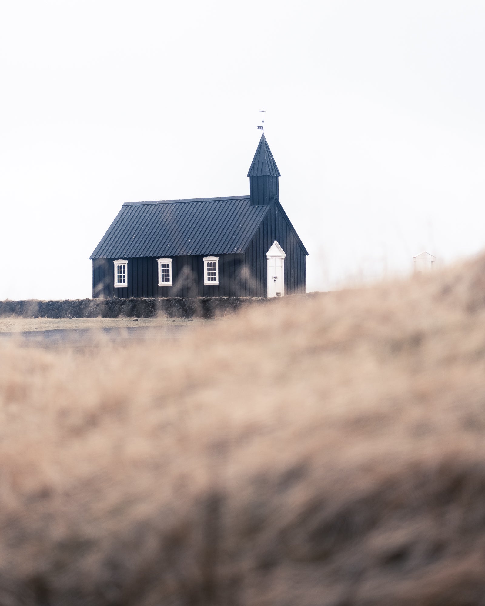 The black church of Budir on the Snaefellsnes Peninsula.