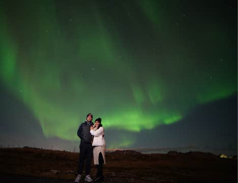 Private Northern Lights Tour with Professional Photoshoot and Warm Snacks from Reykjavik