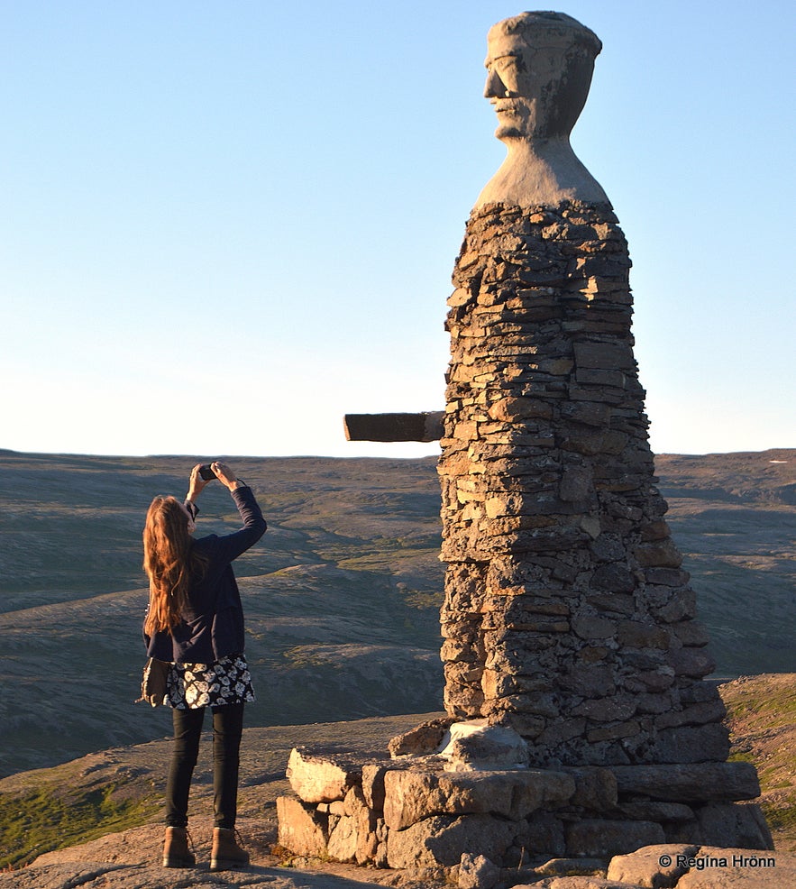 The 2 Stone-men in the Westfjords of Iceland - Kleifabúi on Kleifaheiði and the Stone-man by Penna