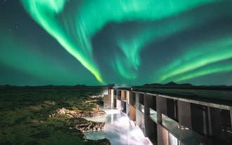The Retreat at Blue Lagoon Iceland is an excellent place to see the northern lights.