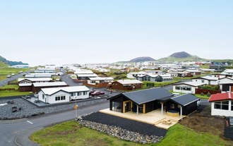 The Luxury Ocean Villa is located on the shore of the Westman Islands.
