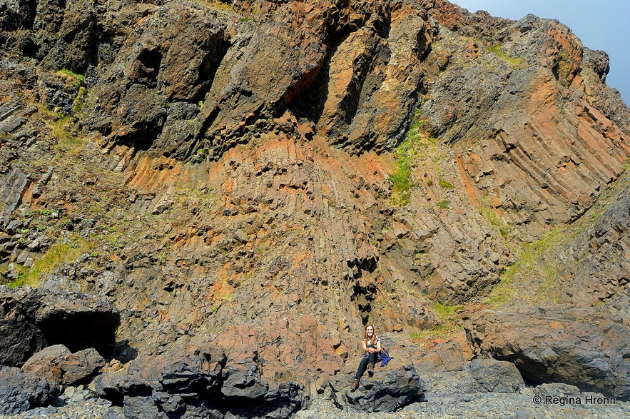 Bjartmarssteinn Rock in the Westfjords Region of Iceland - the Market Town of the Elves