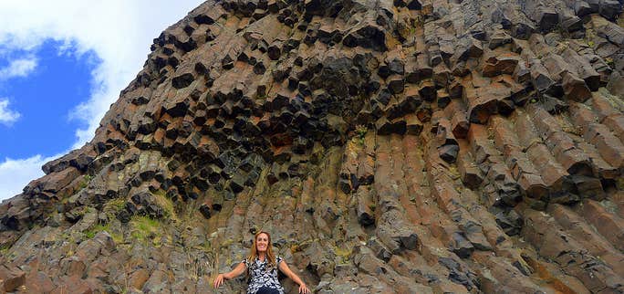 Bjartmarssteinn Rock in the Westfjords Region of Iceland - the Market Town of the Elves