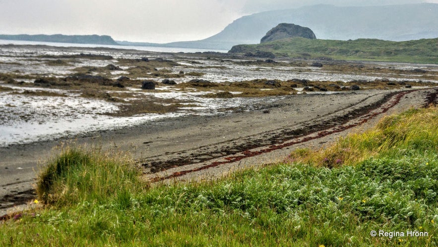 Bjartmarssteinn Rock in the Westfjords Region of Iceland - the Market Town of the Elves