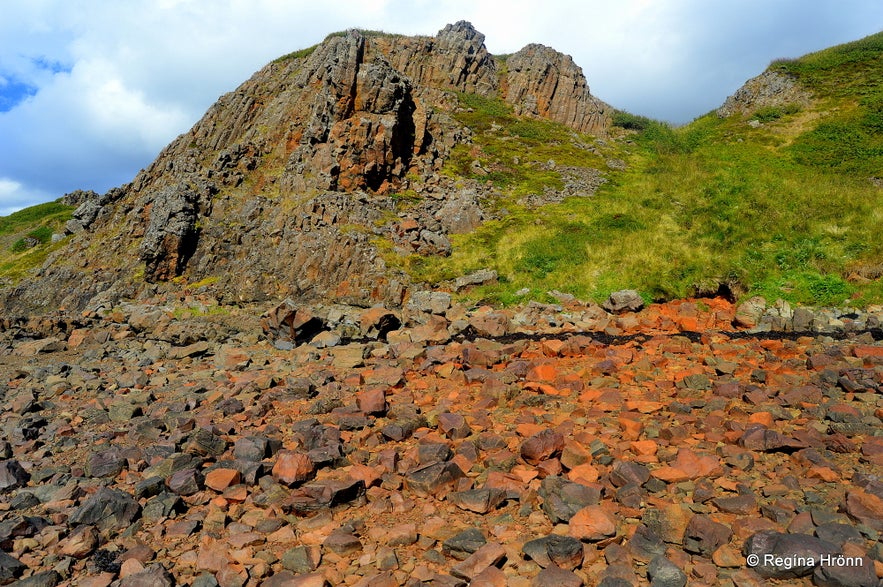 Bjartmarssteinn Rock in the Westfjords Region of Iceland - the Market Town of the Elves