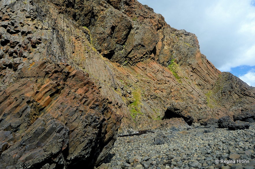 Bjartmarssteinn Rock in the Westfjords Region of Iceland - the Market Town of the Elves