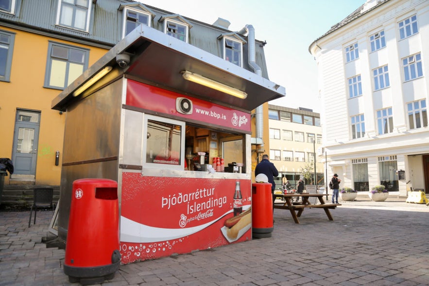 The original Bæjarins Beztu hot dog stand in Reykjavik has been serving Iceland's best hot dogs since 1937.