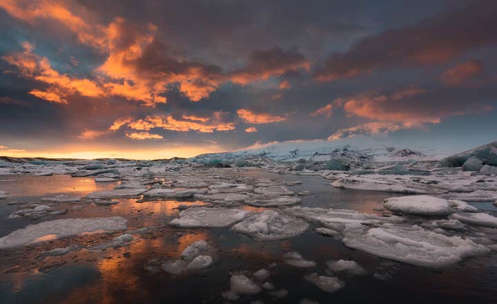 요쿨살론 빙하호수 보트 투어