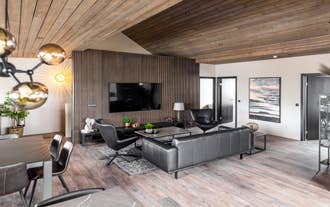 The Pier Apartments have flat-screen televisions.