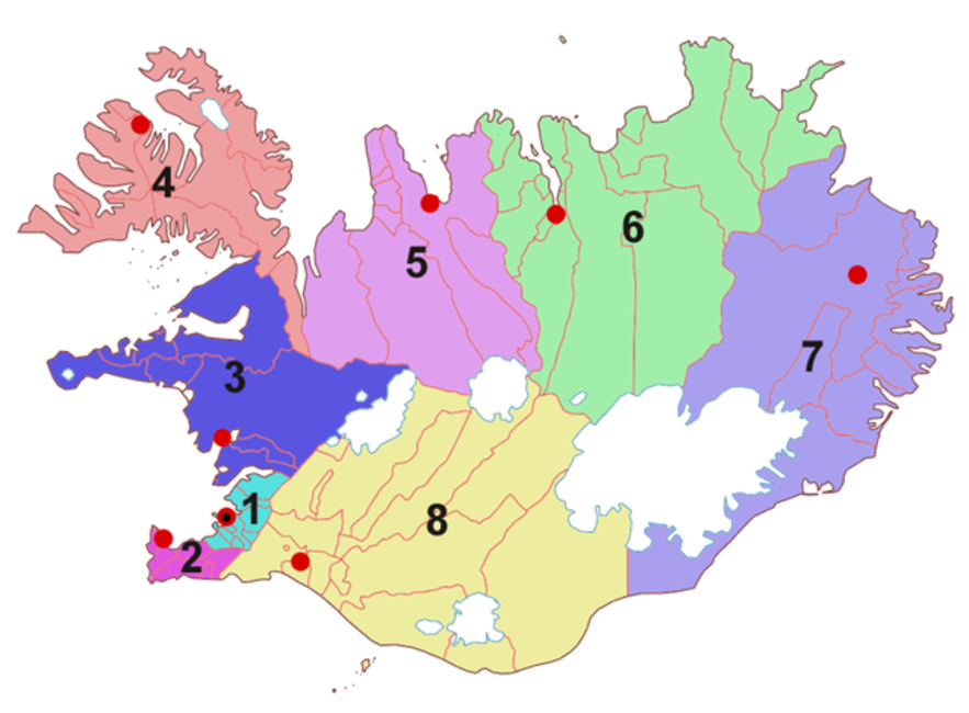 Cartes d'Islande