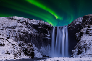 5-daagse noorderlicht autorondreis in de winter met de Golden Circle en gletsjerlagune Jokulsarlon
