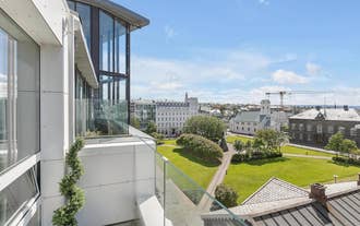 The City Center Hotel looks out over downtown Reykjavik.