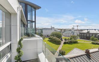 The City Center Hotel looks out over downtown Reykjavik.