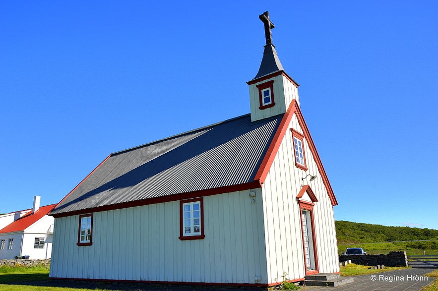 The beautiful Skinnastaðarkirkja Church in NE-Iceland - Icelandic Folklore