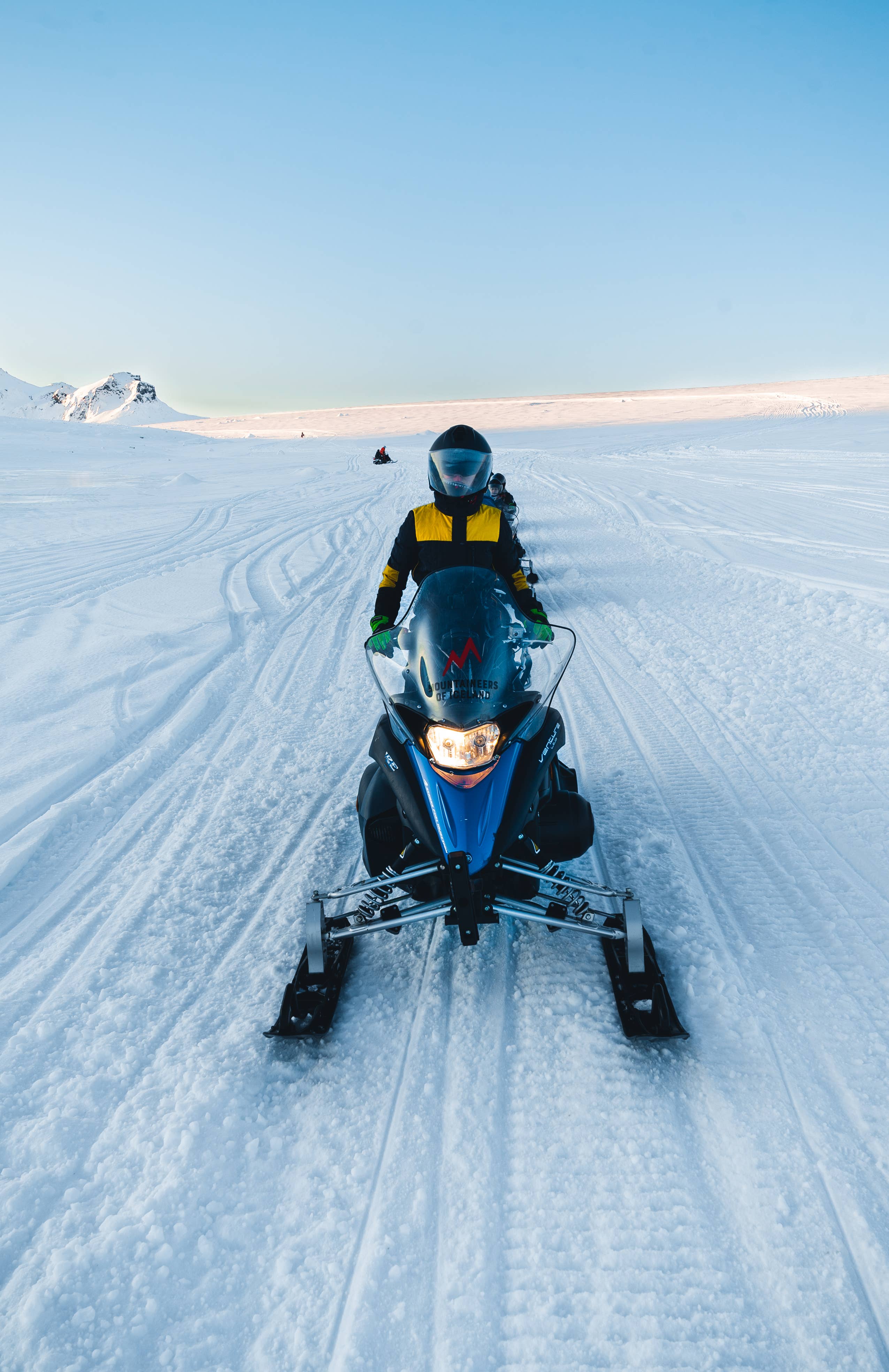 Combine snowmobiling and ice caving in Langjokull with a day tour from Reykjavik.