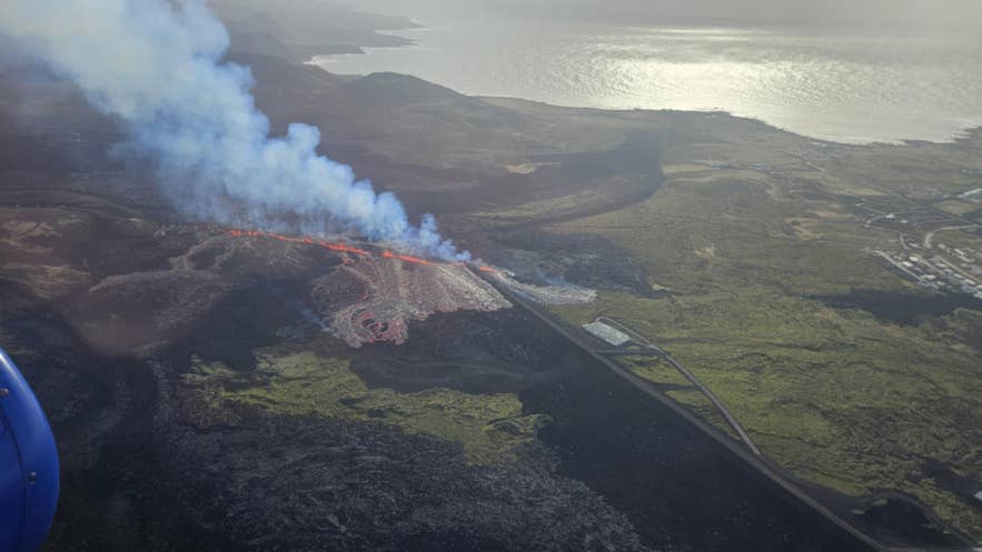 L’éruption d’avril 2025 était plus proche de Grindavik