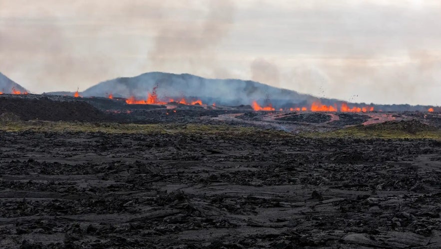 The April 1st Sundhnukagigar eruption was relatively small