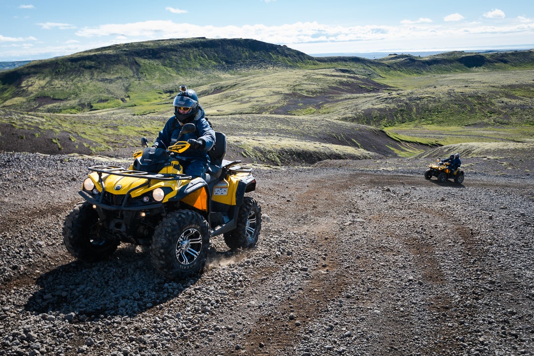 Spannende 1-stündige Quad-Tour auf dem Berg Hafrafell mit Transfer ab Reykjavik