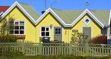 The lovely Stokkseyri Village in South Iceland - the Home of the Wildlife Museum, Turf Houses and Kayaking