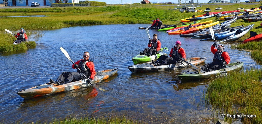 The lovely Stokkseyri Village in South Iceland - the Home of the Wildlife Museum, Turf Houses and Kayaking