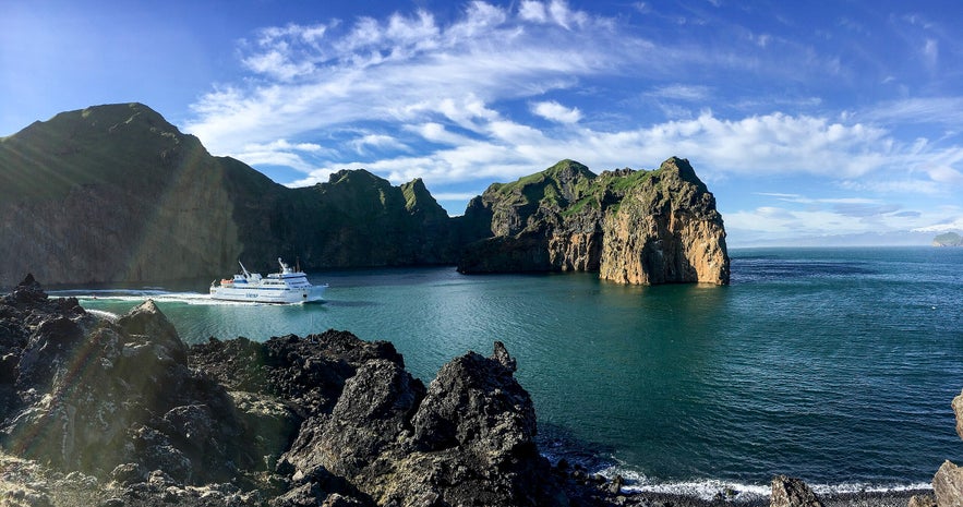 Take the Herjolfur ferry to the Westman Islands