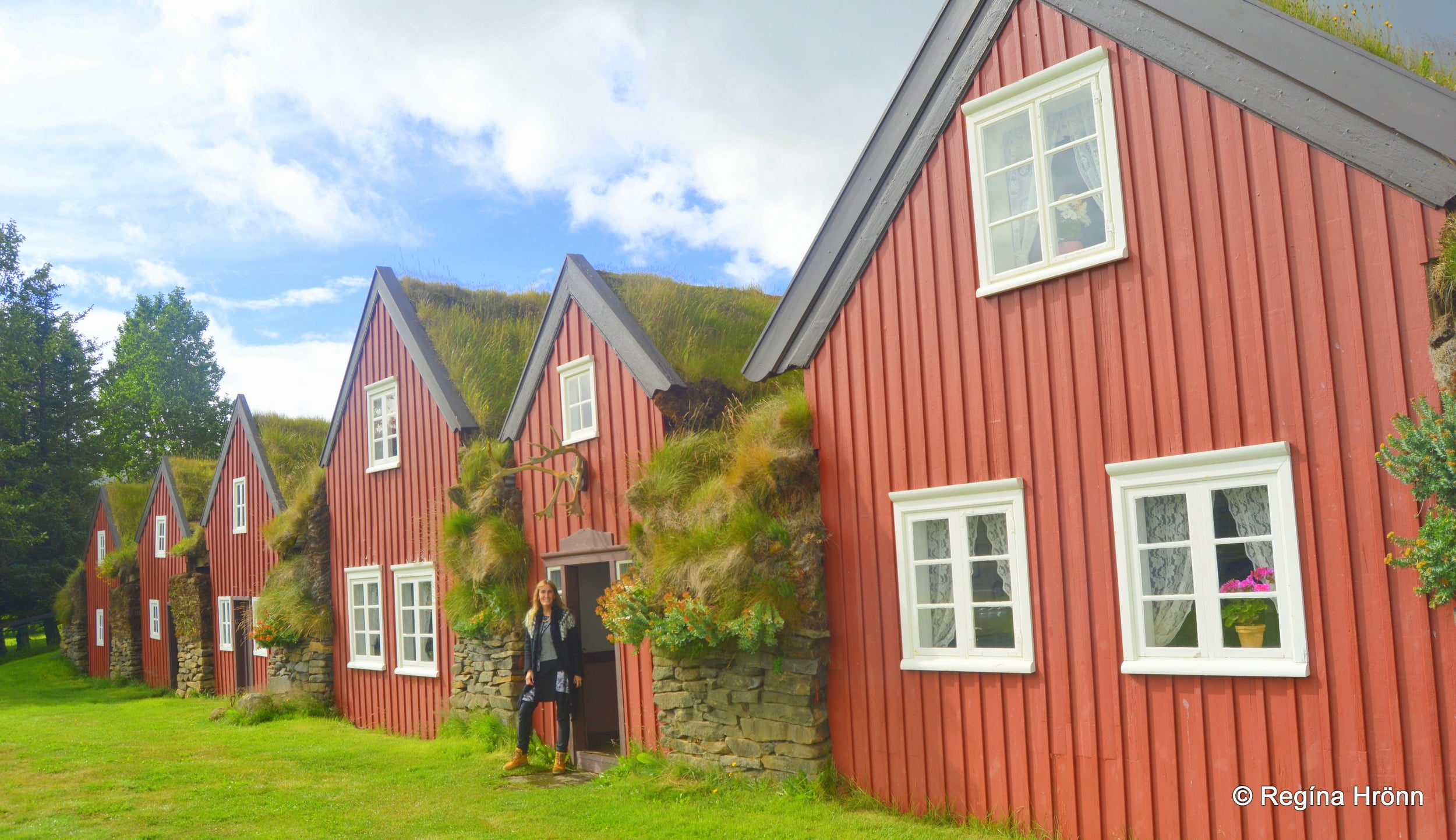 The beautiful Bustarfell Turf House in East Iceland