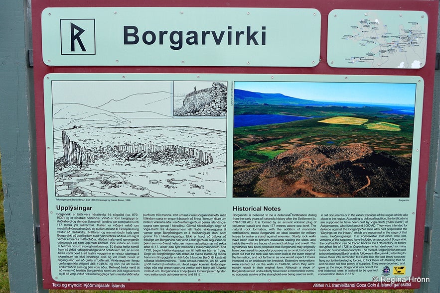 Borgarvirki Fortress in North-West Iceland - was this a Viking Fortress?