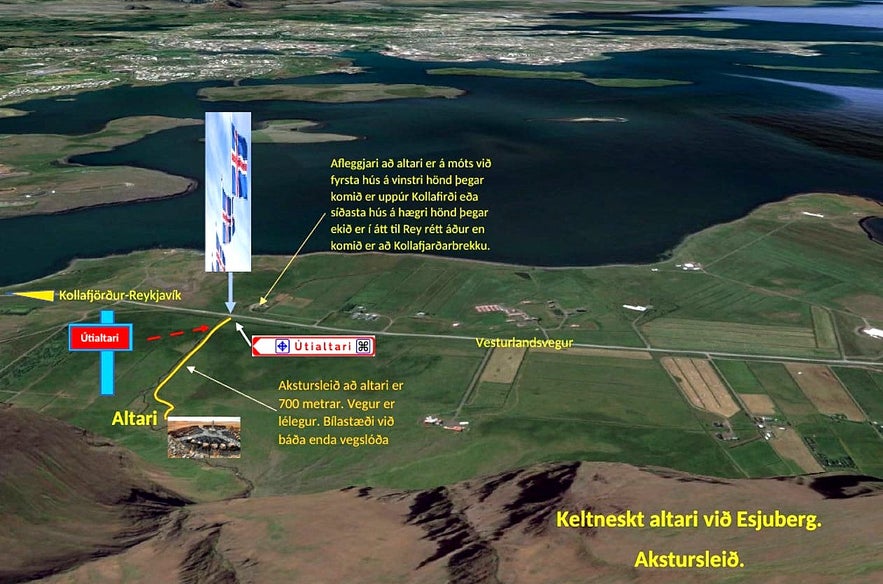 Was the first Christian Church in Iceland built at Esjuberg in Kjalarnes?