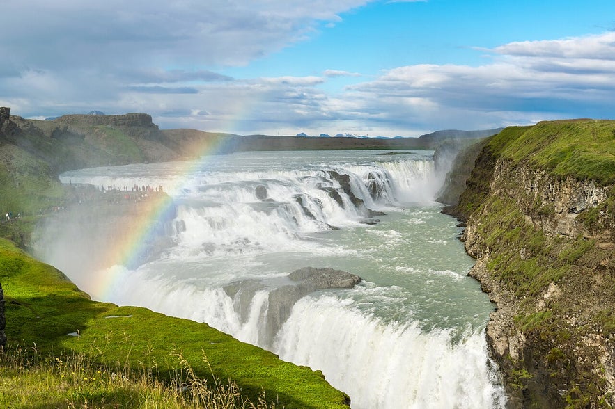 Gulfoss Waterfall, a popular attraction near Kerlingarfjöll Highland Base