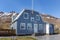 Exterior of the Sudavik Arctic Fox Center with mountain backdrop in Westfjords, Iceland..jpg
