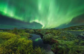 4-Day Northern Lights Winter Self-Drive Tour of the Golden Circle, Glaciers & Black Sand Beaches
