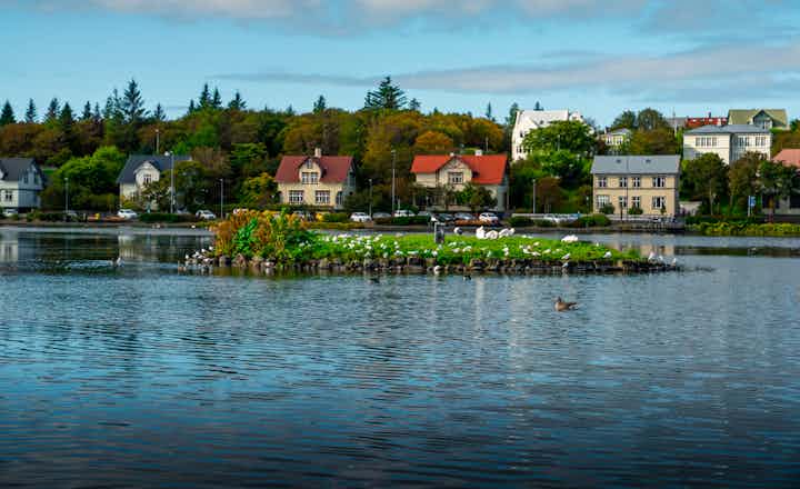 Tjörnin è il laghetto che si trova nel centro città di Reykjavik