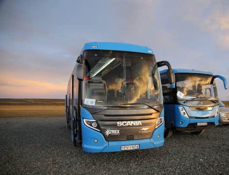 Hikers Pass Highland Bus Transfer from Reykjavik to Skogar