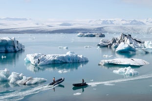 Jokulsarlon glacier lagoon is Iceland's deepest and most unique lake.