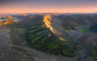 Landmannalaugar area is part of the Fjallabak Nature Reserve in the Highlands.