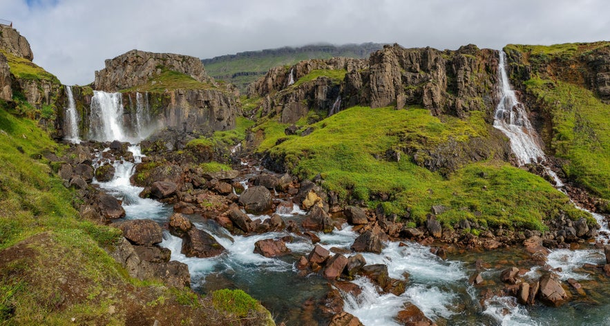 Vestdalsfossar Waterfalls