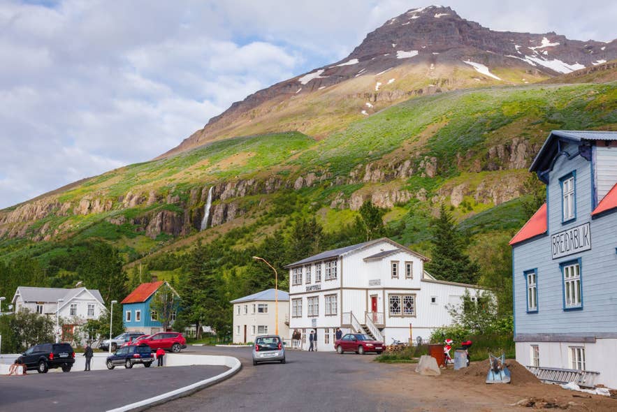 Seydisfjordur Town in East Iceland is known for it's beautiful traditional houses