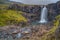 A shot of the beautiful Gufufoss waterfall. 