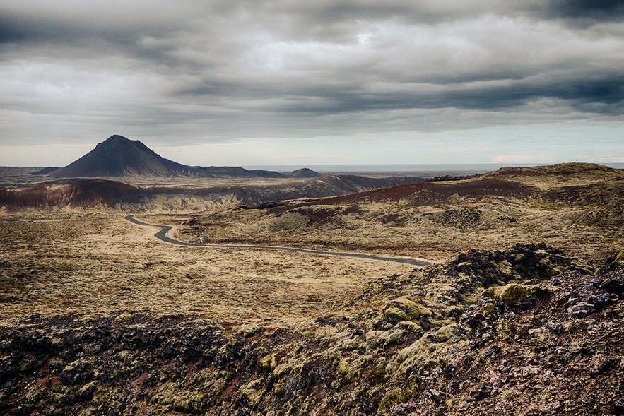 Lunar like landscape of Reykjanes peninsula